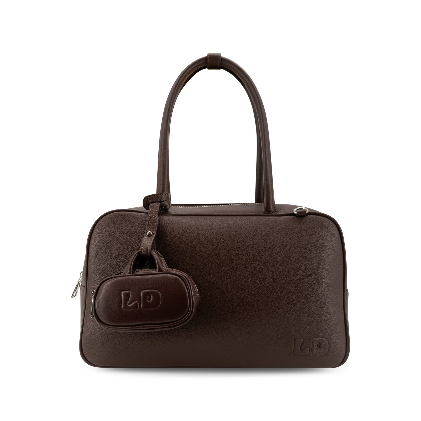 Brown Satchel with Coin Purse Detail Brown Satchel with Coin Purse Detail — Work Bags for Women