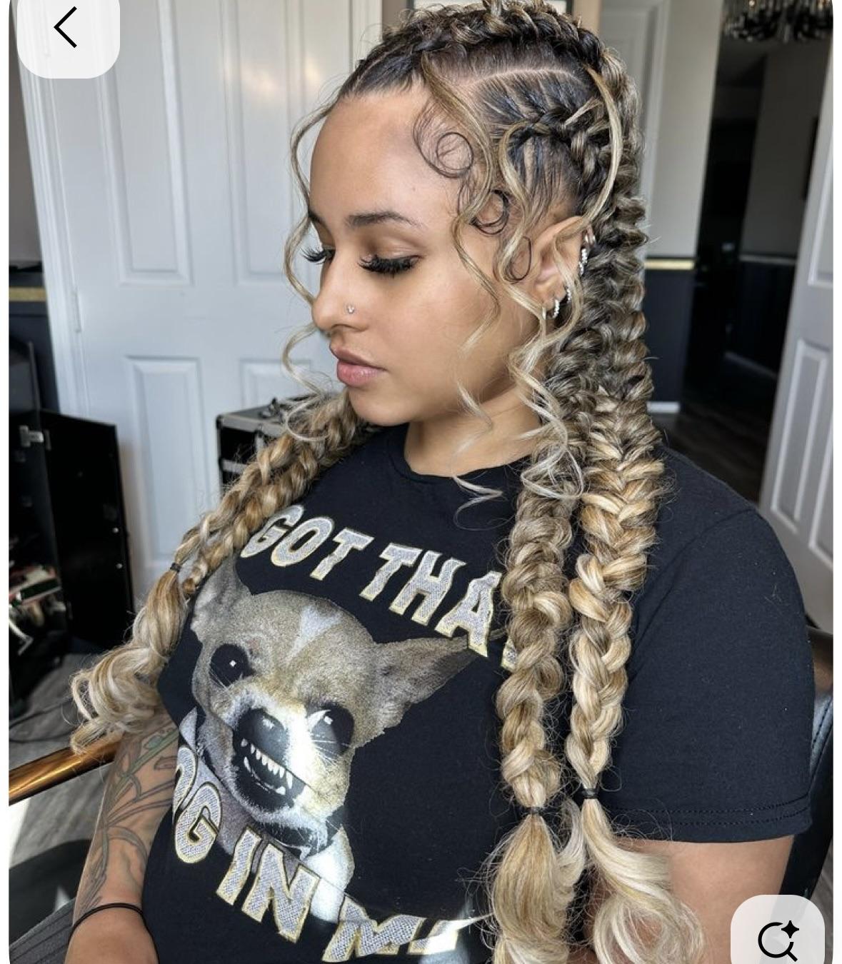 Dimension in Two-Tone Shoulder Braids — Butterfly Braid