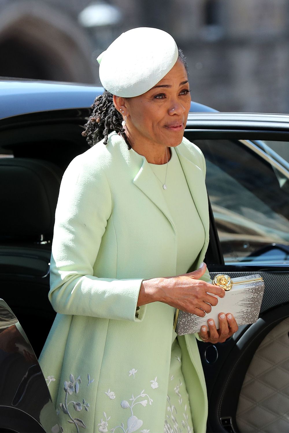 Mint Green Embroidered Tailored Coat and Dress Set Mint Green Embroidered Tailored Coat and Dress Set — Mother of the Bride Outfits