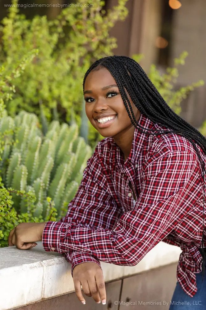 Neat Mid-Back Black Box Braids Neat Mid-Back Black Box Braids — Senior Picture Hairstyles