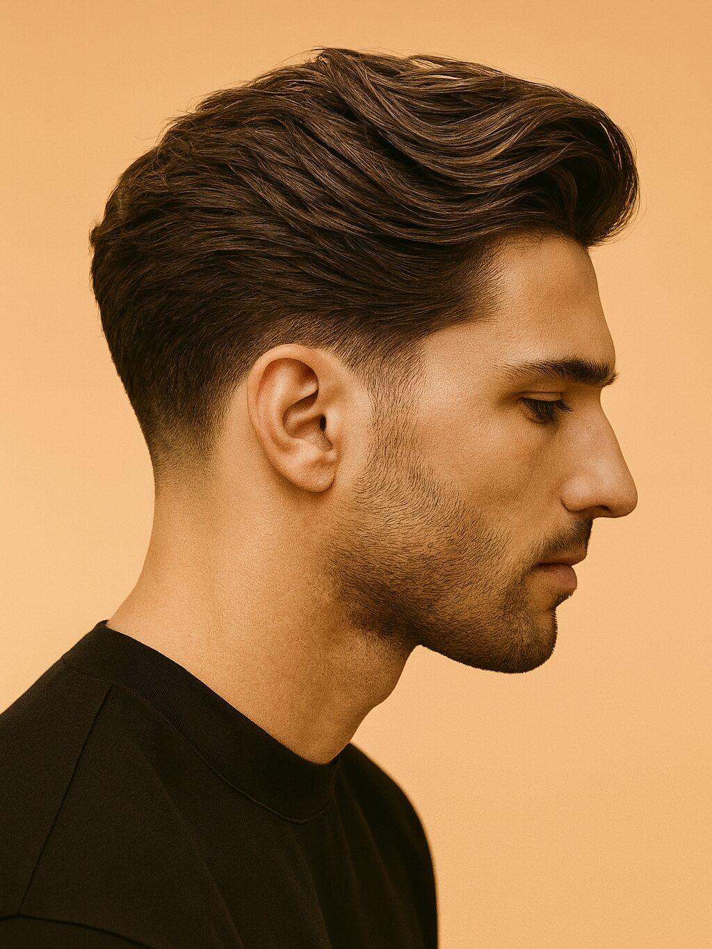 Voluminous Wavy Top Taper Fade Voluminous Wavy Top Taper Fade — Low Taper Fade