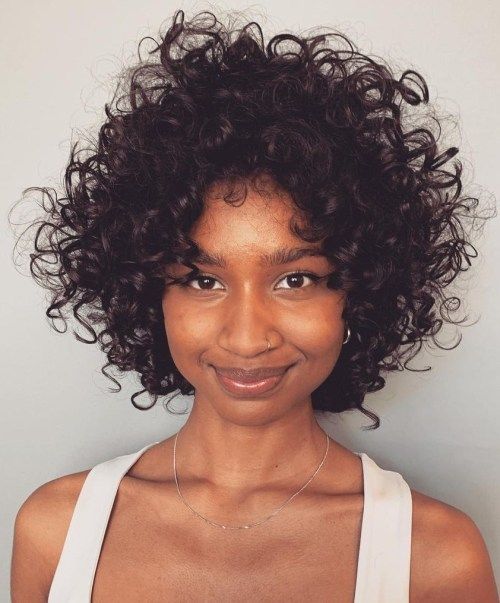 Thick Curly Bob Volume at Crown — Short Curly Haircuts