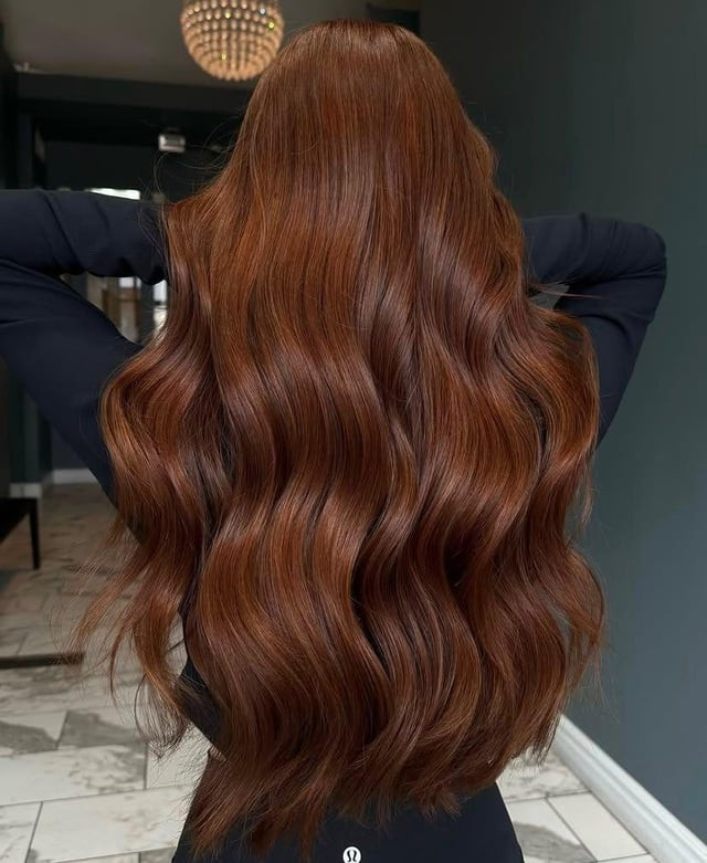 Deep Rich Copper Brown All Over Deep Rich Copper Brown All Over — Copper Brown Hair