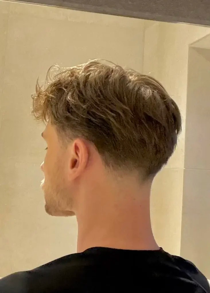 Ear Visual Idea Ear Visual Idea — Low Taper Fade Straight Hair
