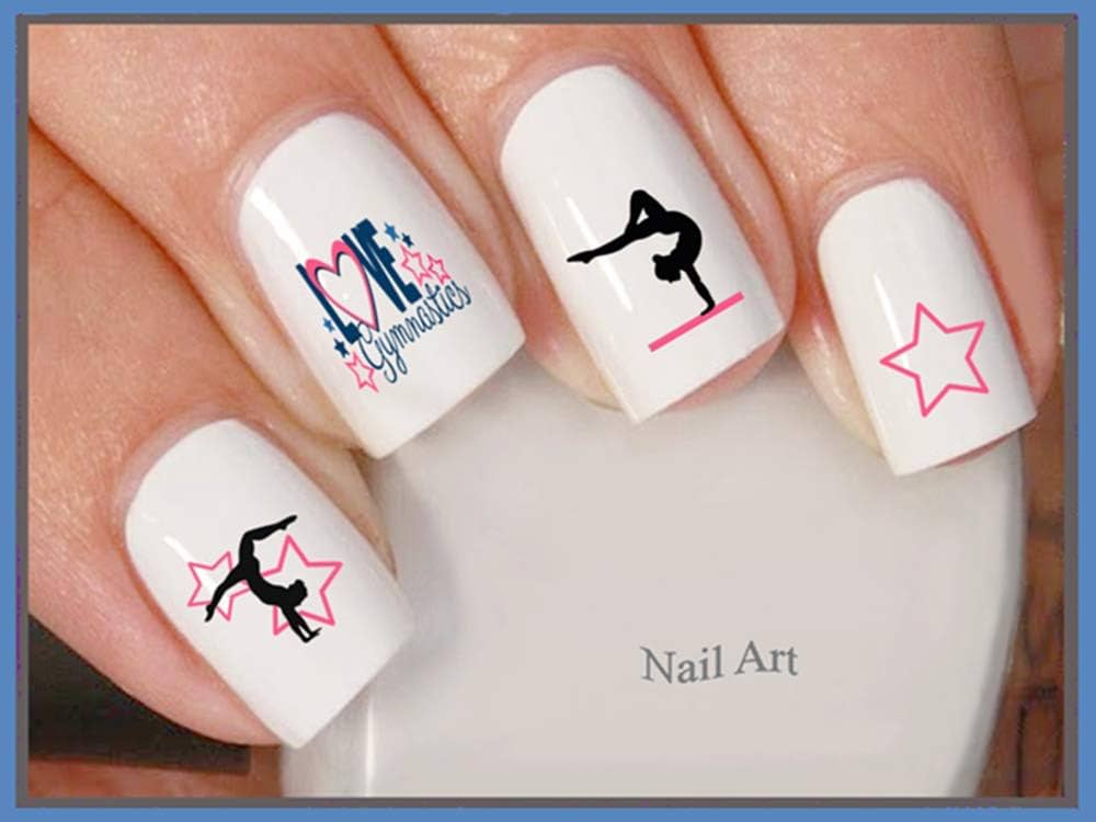 Gold Chrome Floral Coffin Nails Gold Chrome Floral Coffin Nails — Gymnastics Nails