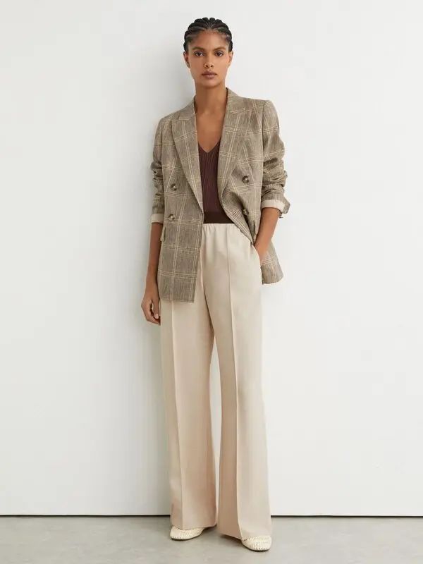 Sheer Organza Blouse with Wide-Leg Trousers Sheer Organza Blouse with Wide-Leg Trousers — Tory Burch Outfits