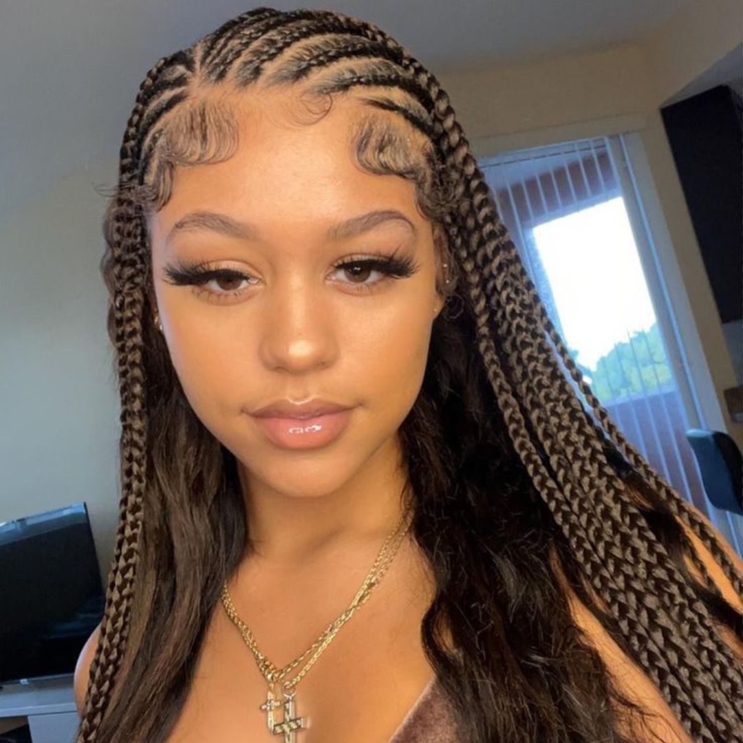 Stitch Braids Framing the Face — Braid Patterns