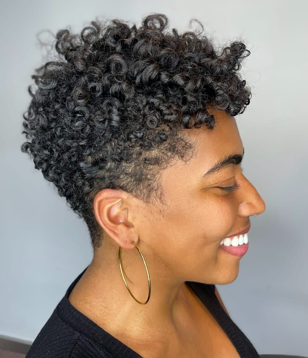 Tapered Cut With Defined Coils — Big Chop Hairstyles
