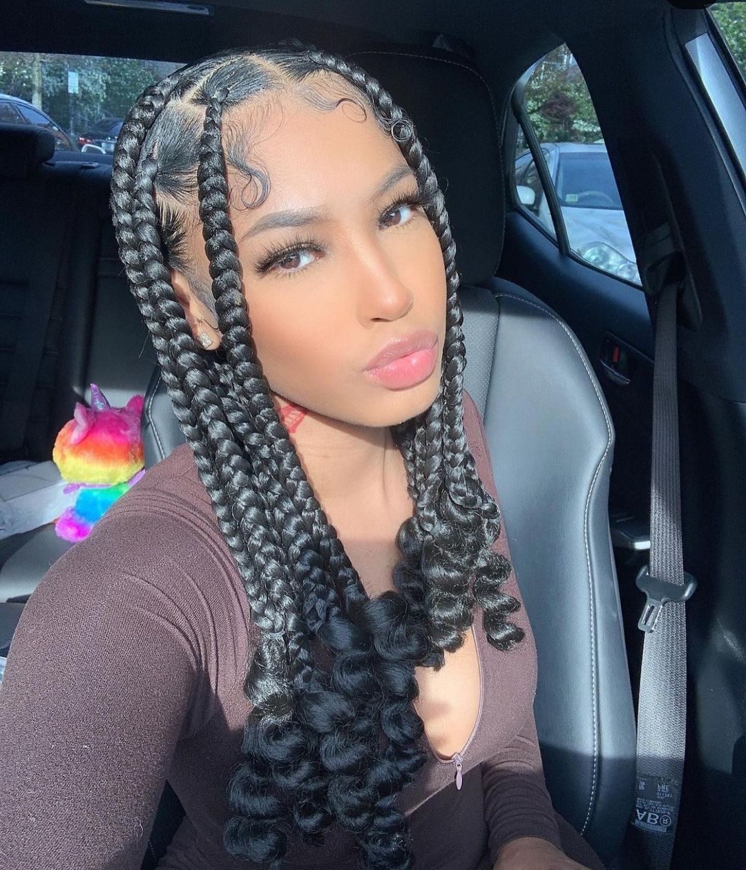 Braids With Curly Ends — Vacation Hairstyles