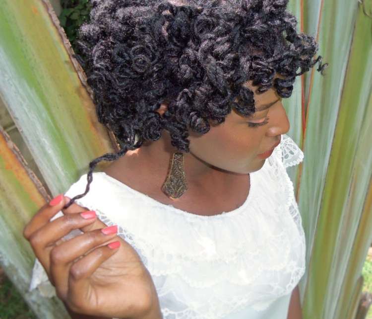 Chin Length Layered Bantu Knot Out