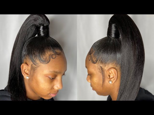 Sleek Ponytail With Wrapped Base — Genie Ponytail