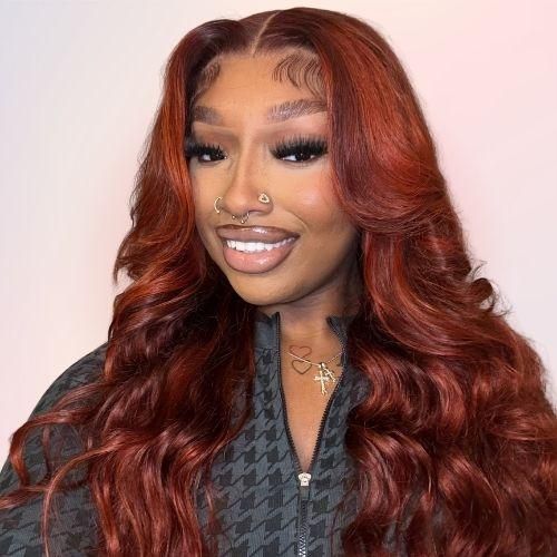 Vibrant Copper Red Shoulder Length Vibrant Copper Red Shoulder Length — Red Brown Hair