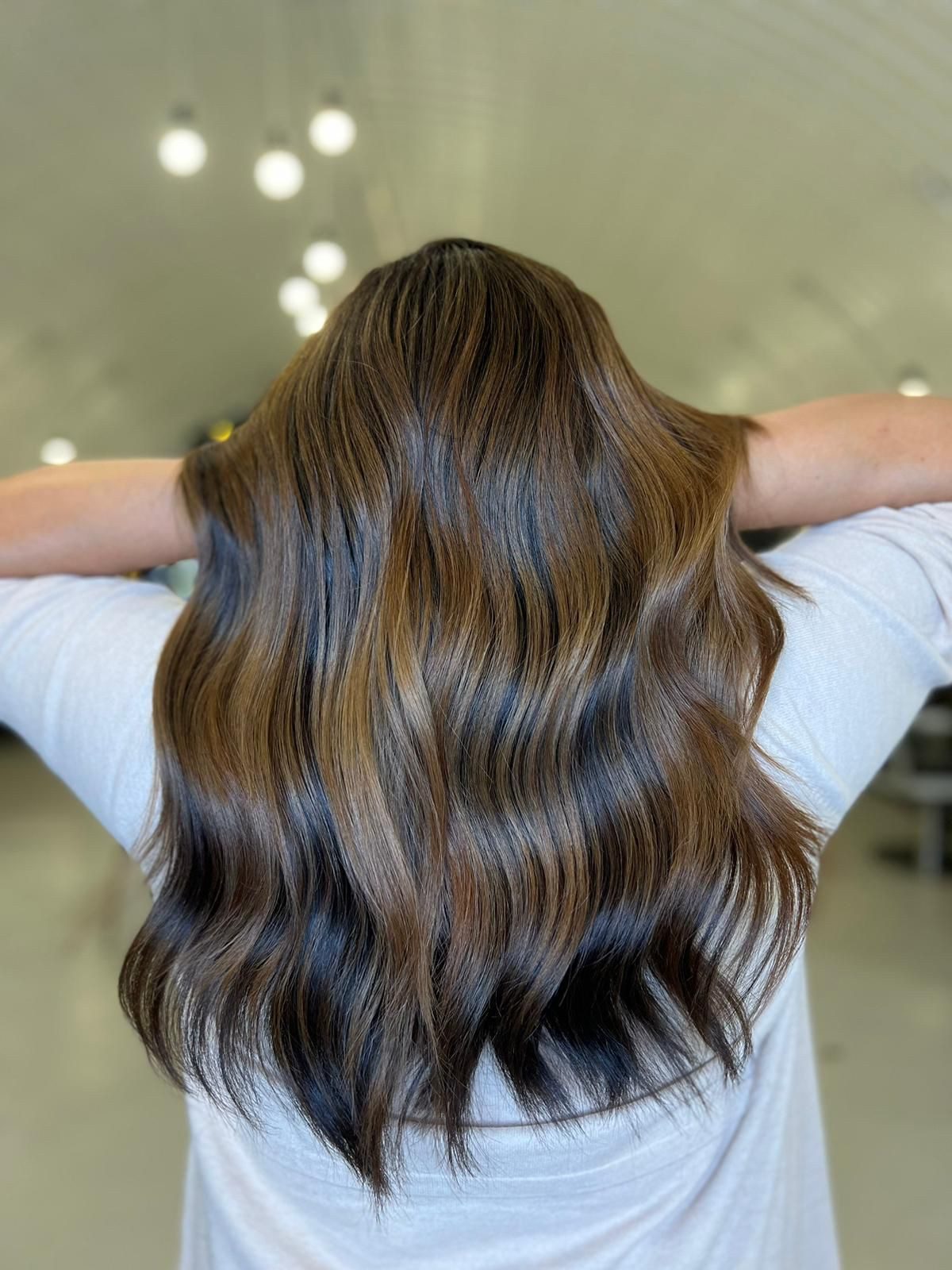 Layers Visual Idea — Highlights on Dark Hair
