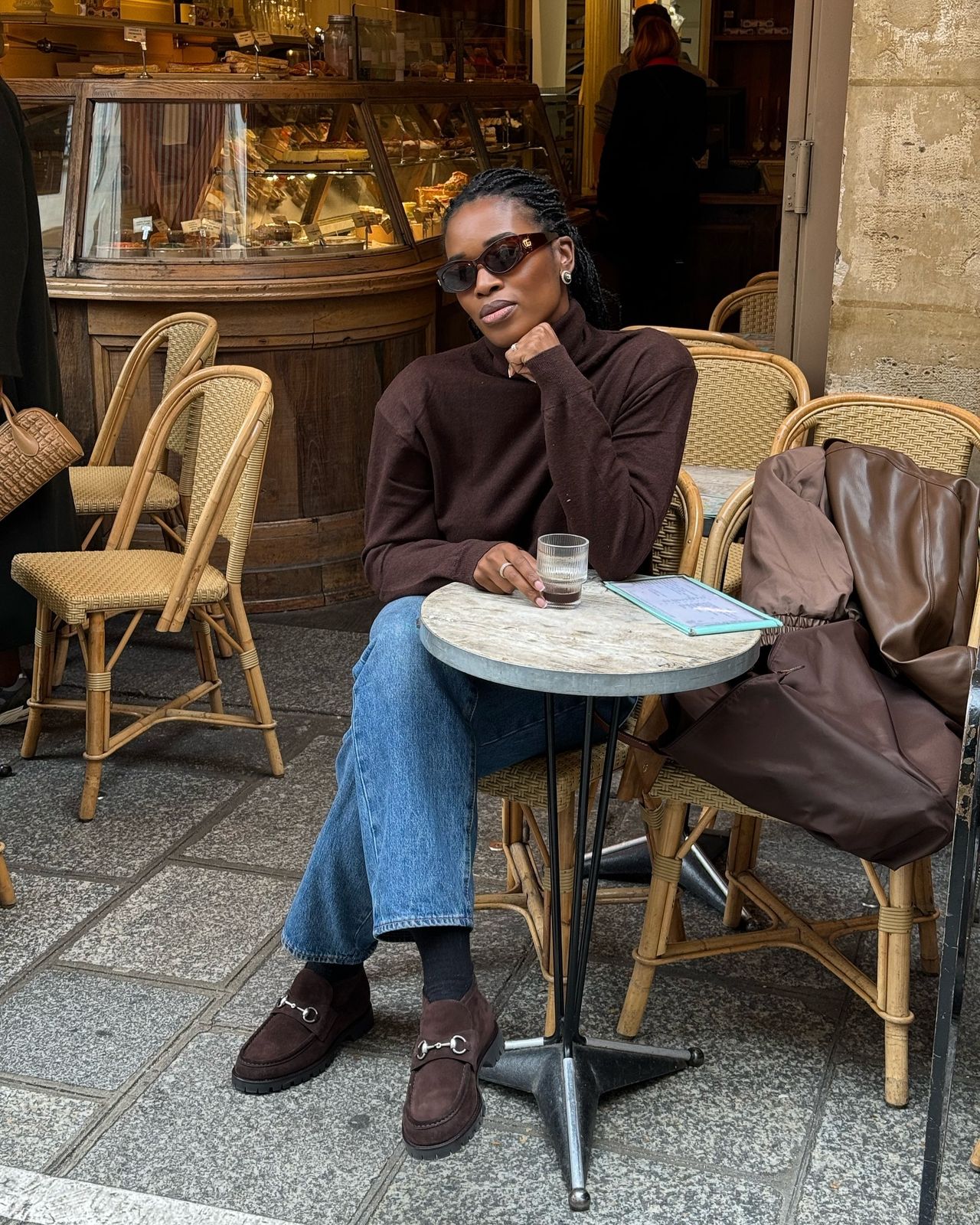Casual Jeans and Knit Top with Suede Horsebit Loafers — Chunky Loafers Outfits