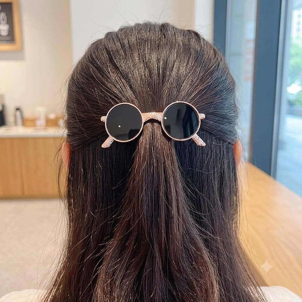 Ponytail With Sunglasses Barrette — Barrette Hairstyles