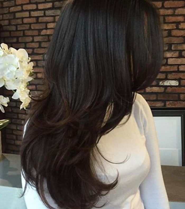 Dark Brown With Subtle Lighter Layers Visual Idea — Long Haircuts