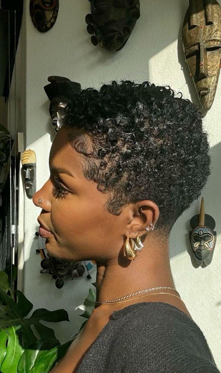 Natural Curly Black Pixie Natural Curly Black Pixie — Pixie Cut for Black Women