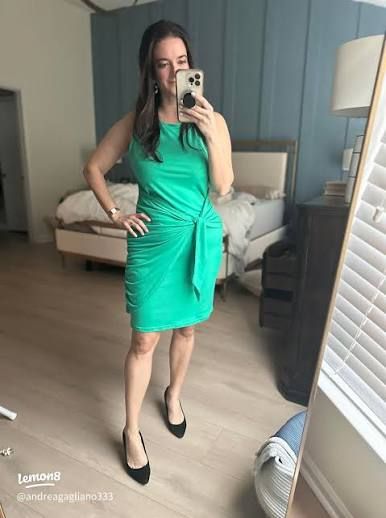 Ruched Knot Detail Mini Dress for a Pop of Color — Dresses for Short Women