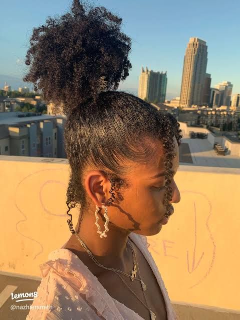 Shoulder Length Visual Idea — Puff Ponytail