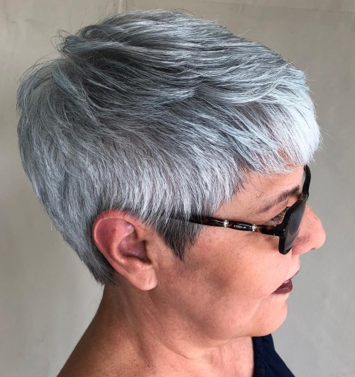 Ear Visual Idea Ear Visual Idea — Gray Hair Styles