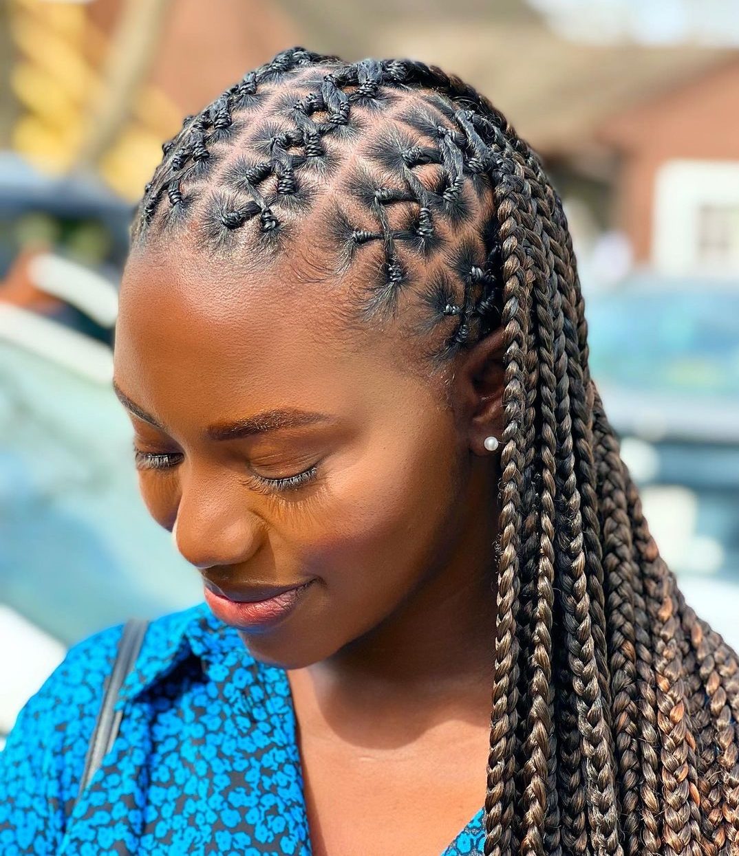 Dense Small Criss Cross Braids Dense Small Criss Cross Braids