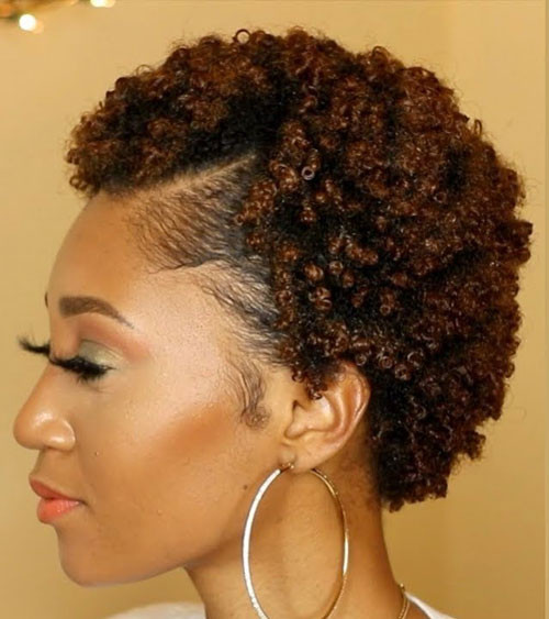 Vibrant Purple Wavy Hair — TWA Hairstyles