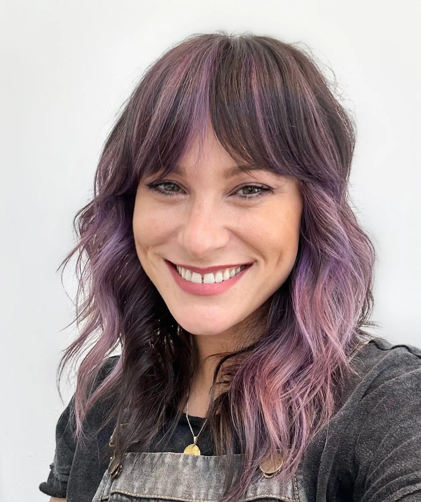 Shag With Lilac Highlights — Lilac Hair