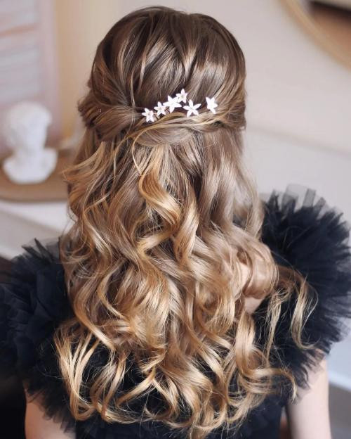 Mid-Back Visual Idea Mid-Back Visual Idea — Prom Hairstyles for Curly Hair