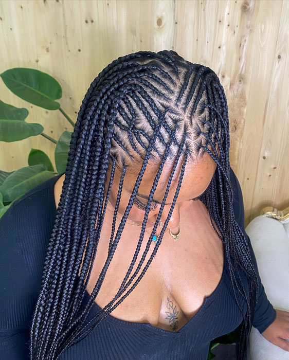 Diamond Pattern Fulani Braids