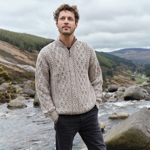 Cable-Knit Sweater for Traditional Irish Style — Ireland Outfits