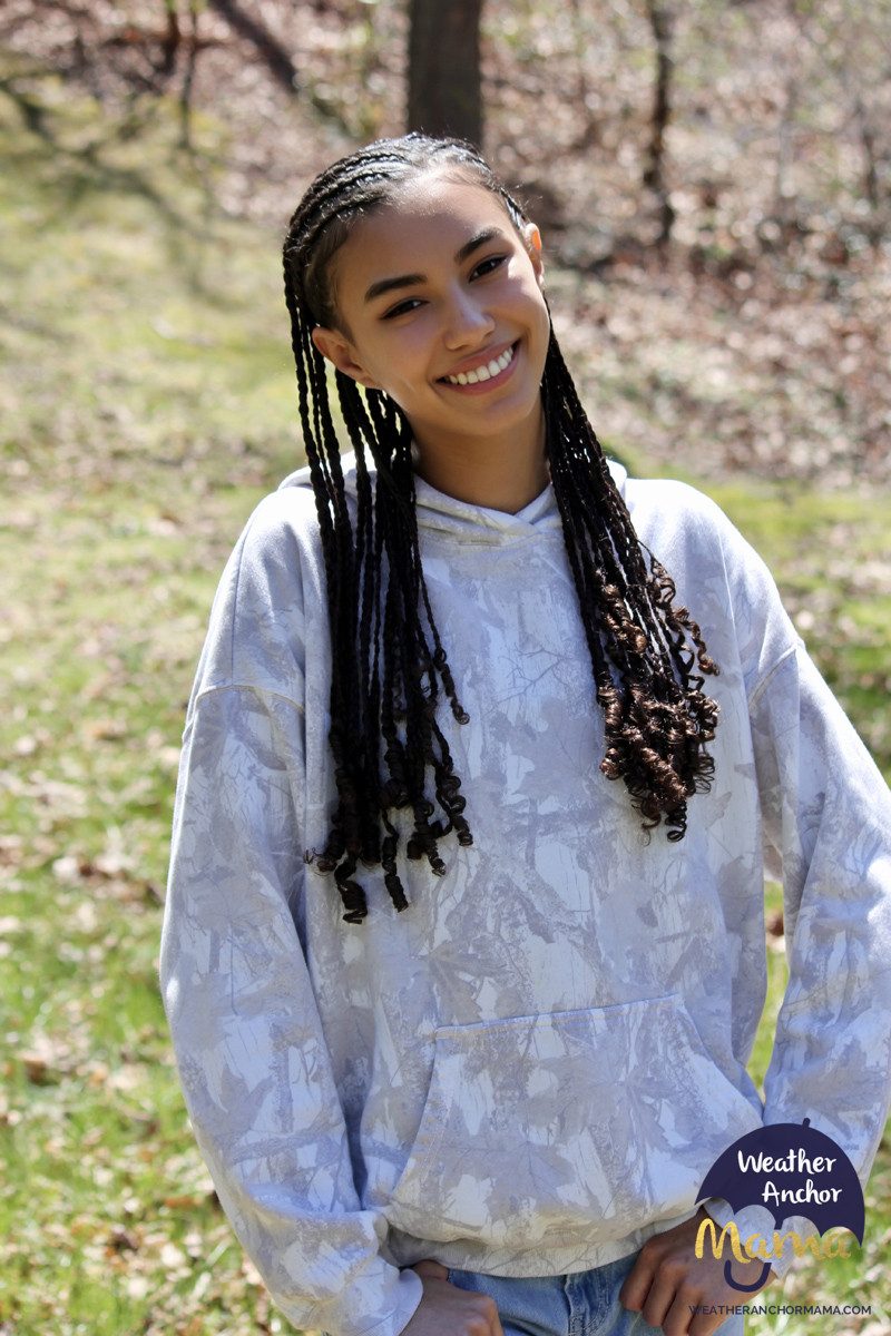 Dark Brown With Blonde Highlights — Braid Out