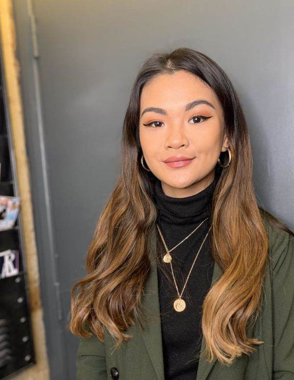 Medium Brown With Blonde Balayage Medium Brown With Blonde Balayage — Hair Color for Medium Skin