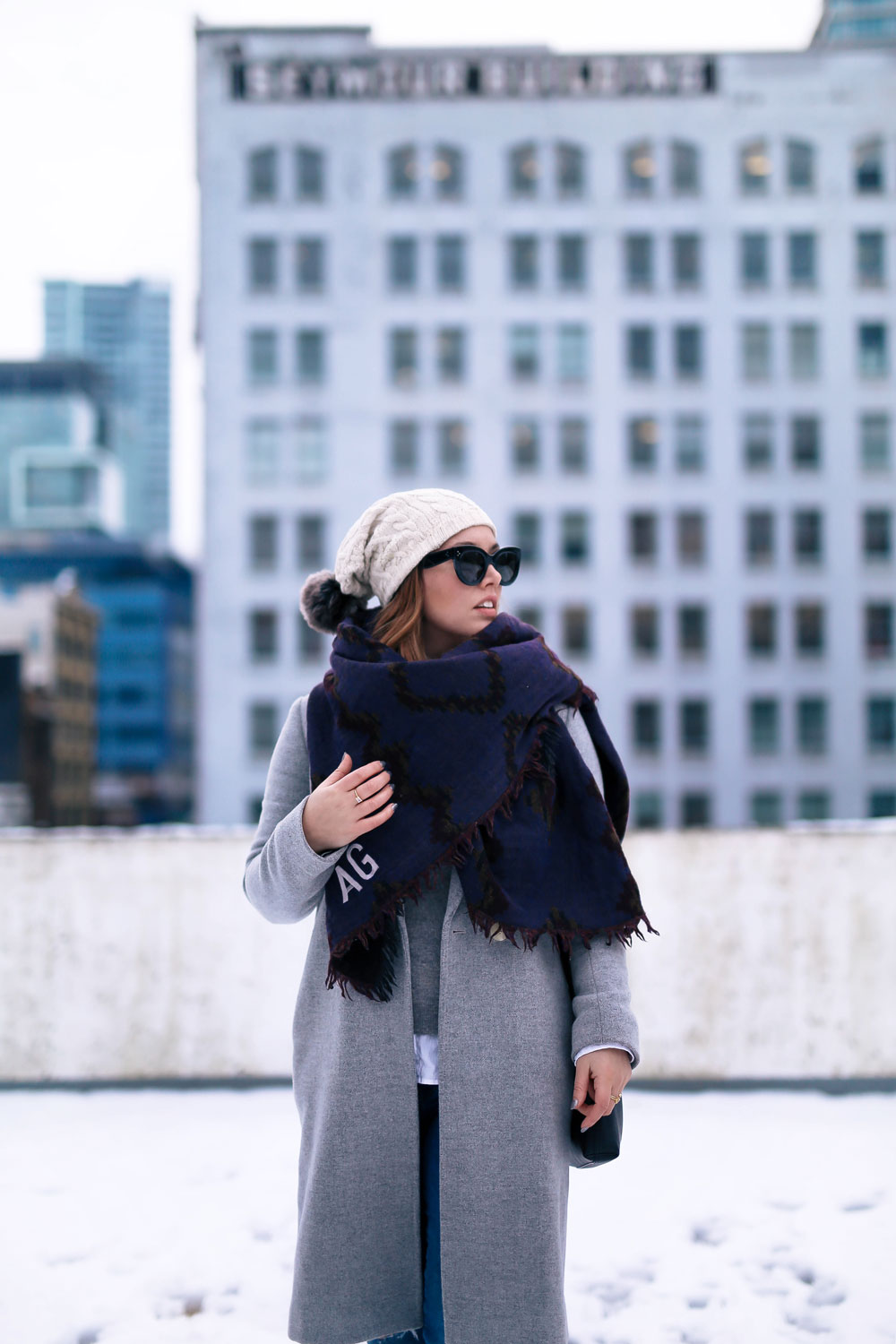 White Button-Up and Navy Mini Skirt for Sporty Casual — Aritzia Outfits