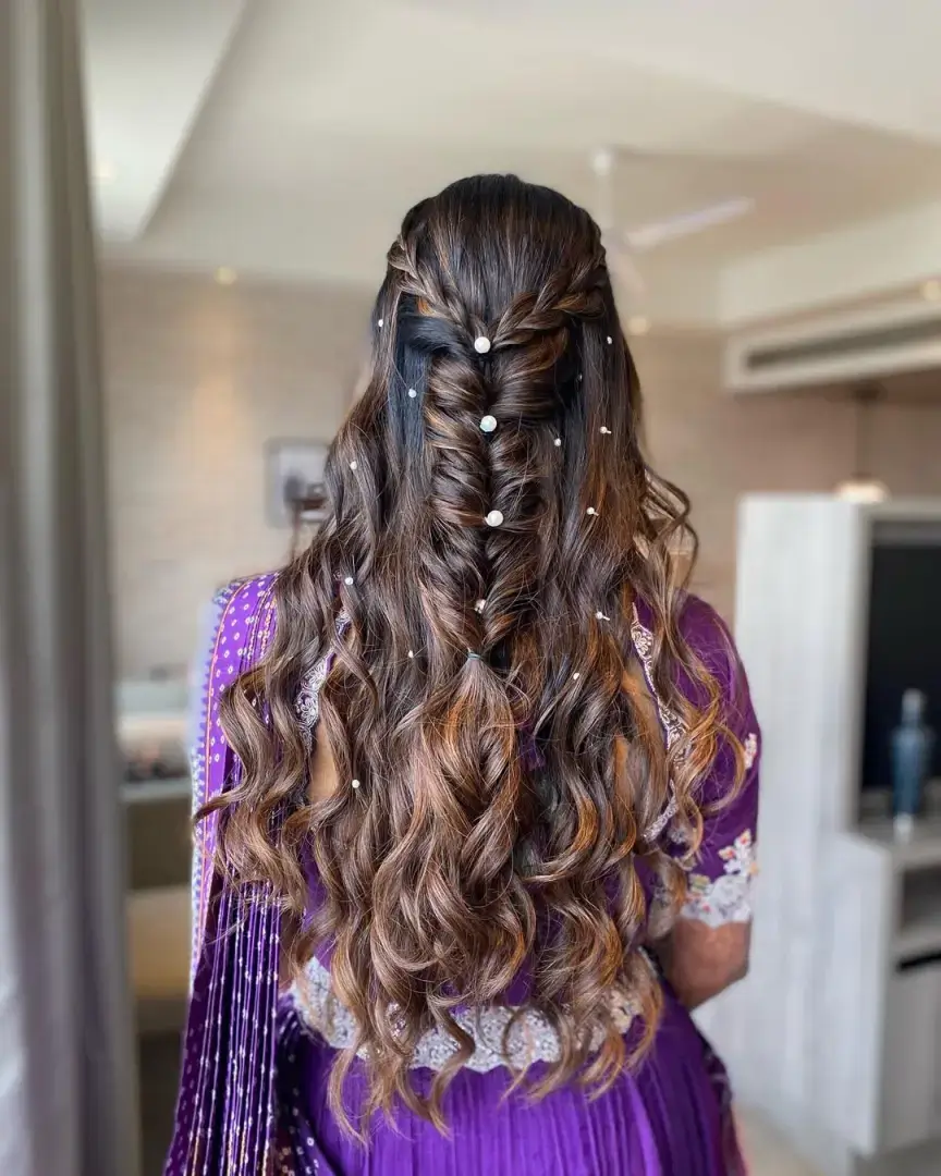 Fishtail Braid Adorned With Pearls — Boho Braids