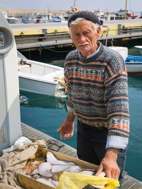 Geometric Knit Sweater with Beret Geometric Knit Sweater with Beret — Eclectic Grandpa Outfits