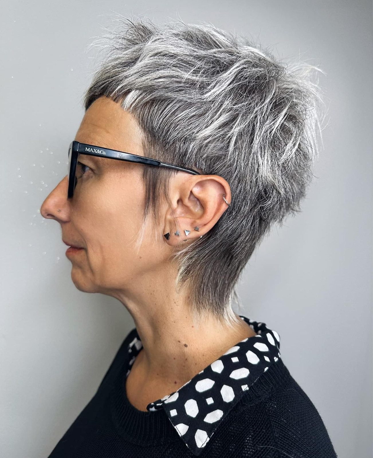 Tousled Layered Gray Cut Tousled Layered Gray Cut — Short Gray Haircuts