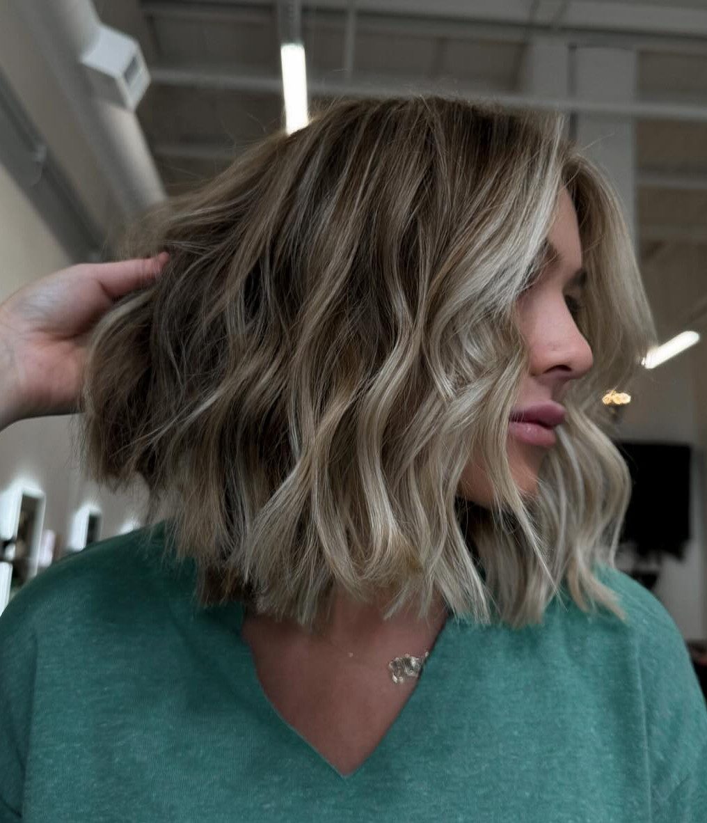 Chin Visual Idea — Brown and Blonde Hair