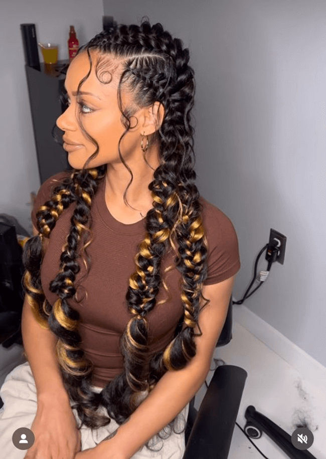 Long Fishtail Braids Dark Honey Blonde — Honey Blonde Locs
