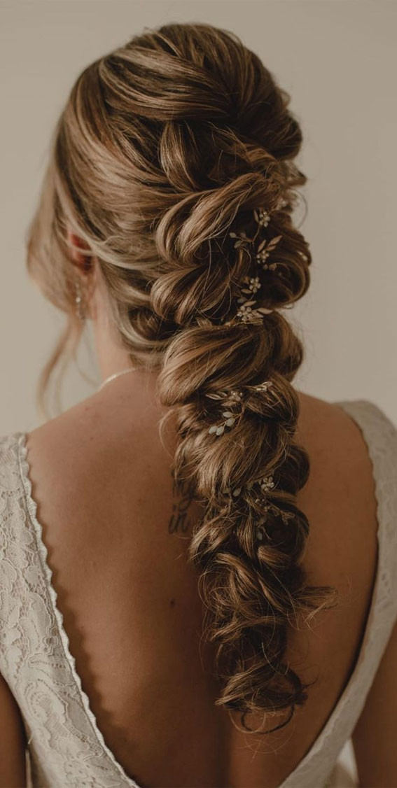 Light Brown With Highlights Visual Idea — Braids for Wedding