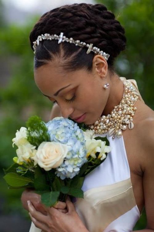 Elaborate Braided Crown Updo Elaborate Braided Crown Updo — Wedding Hairstyles for Black Women