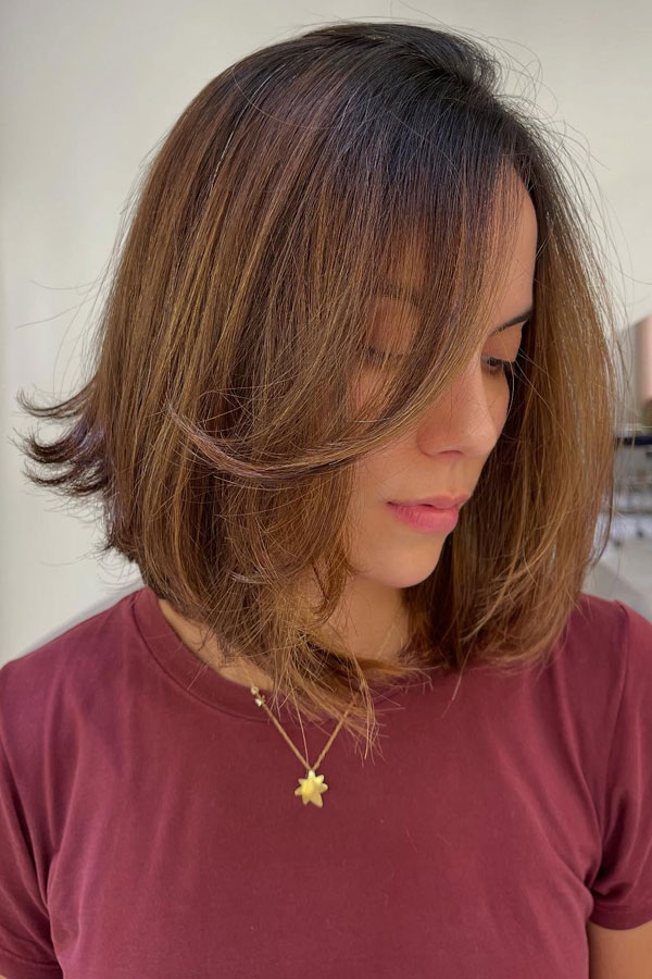 Chin Bob with Soft Layers — Hairstyles for Thin Hair