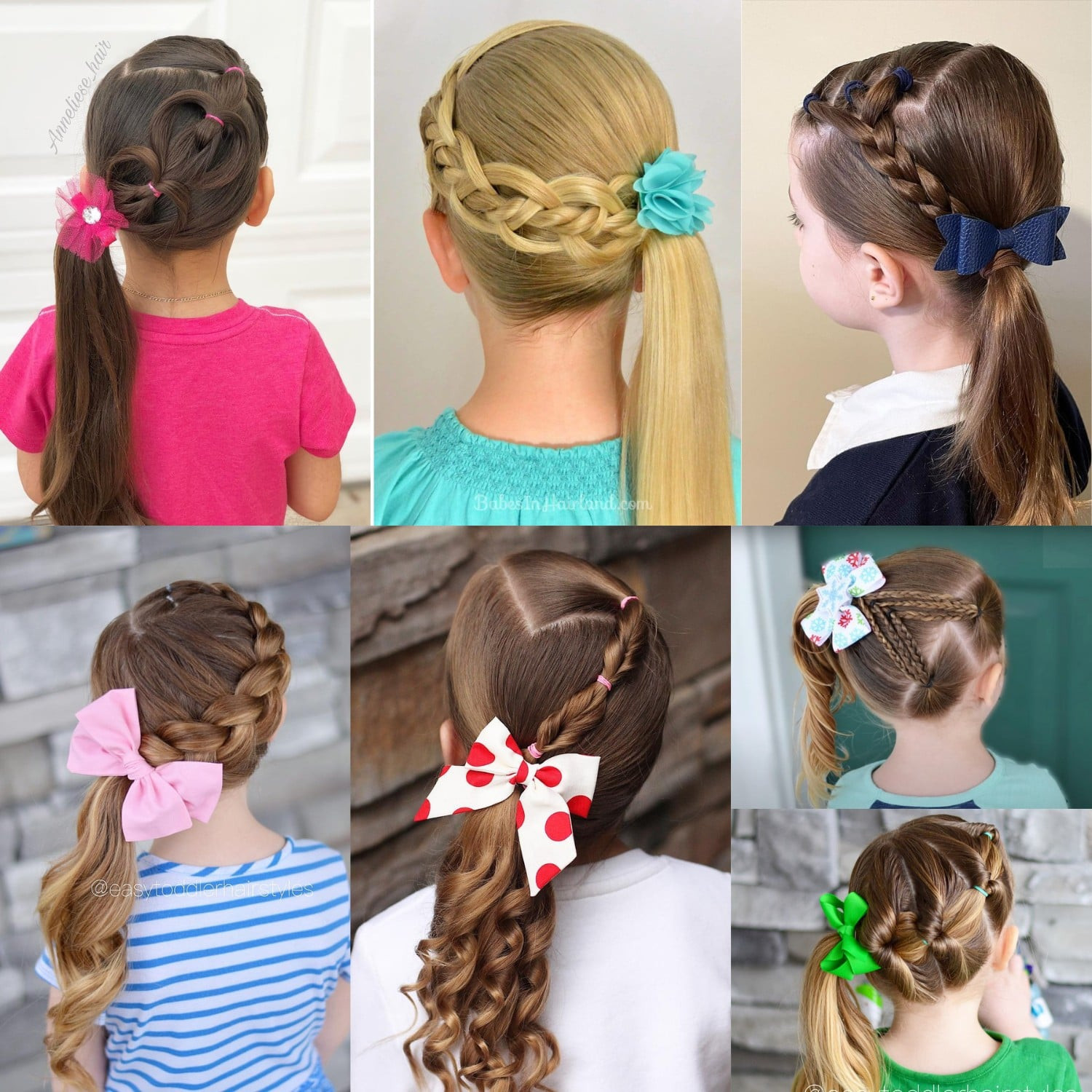 Side Ponytail With Braids and Festive Bow Side Ponytail With Braids and Festive Bow — Tween Hairstyles