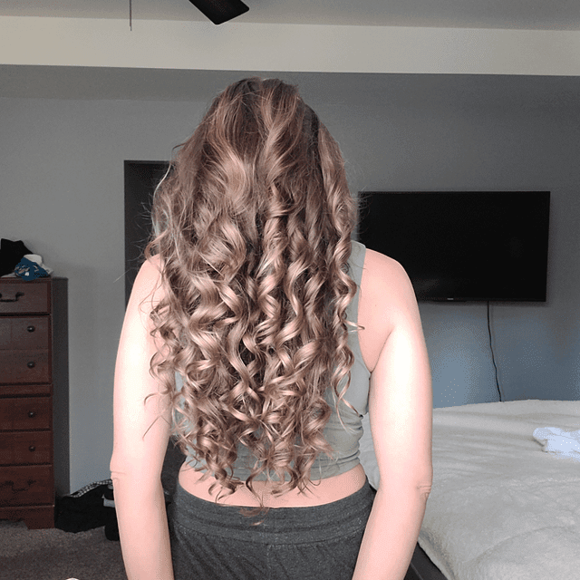 Defined Light Brown Spiral Curls — Heatless Curls