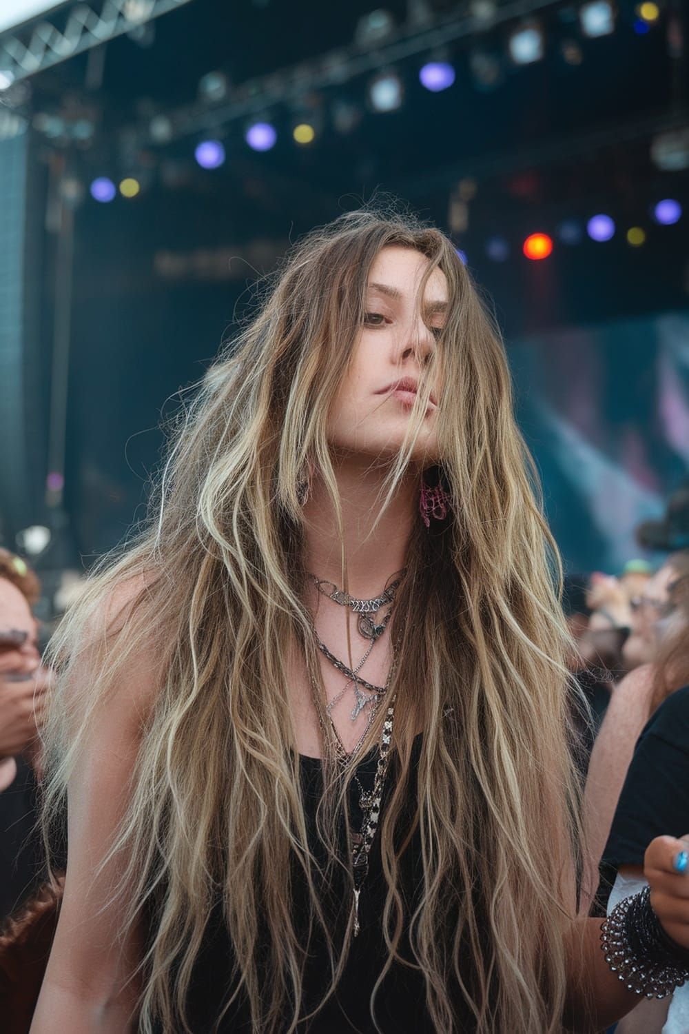Air Dried Ash Blonde Waves Air Dried Ash Blonde Waves — Concert Hairstyles