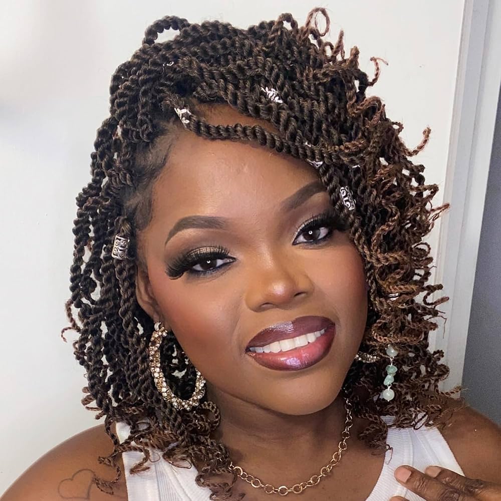 Collarbone Twist Braids With Curly Ends — Crochet Braids