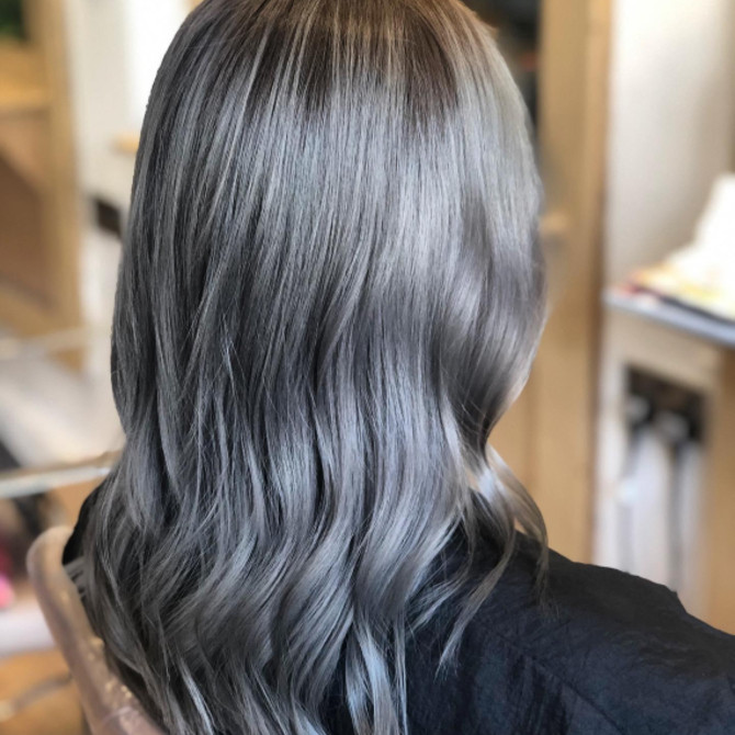 Ash Silver Visual Idea — Silver Hair