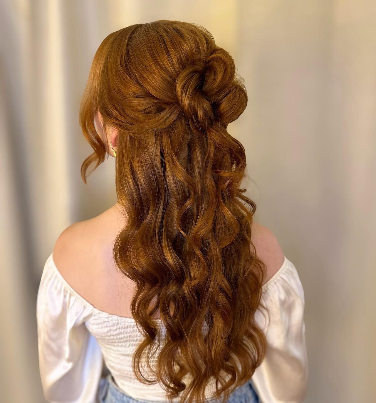 Braided Crown Red Waves Braided Crown Red Waves — Bridesmaid Hairstyles