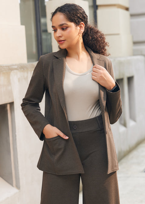 Tank Top Blazer Trousers Outfit Idea — Business Formal Outfits