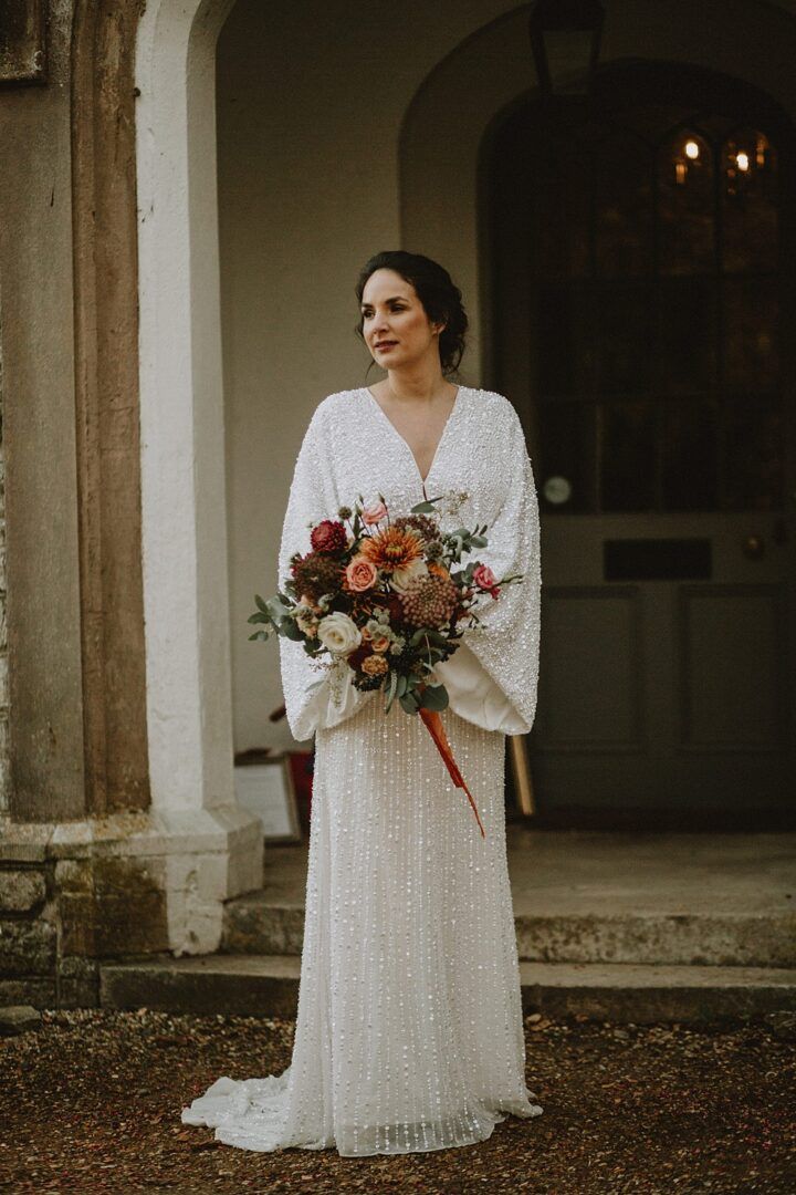 White Beaded and Sequined Bridal Gown White Beaded and Sequined Bridal Gown — Sequin Dress Outfits