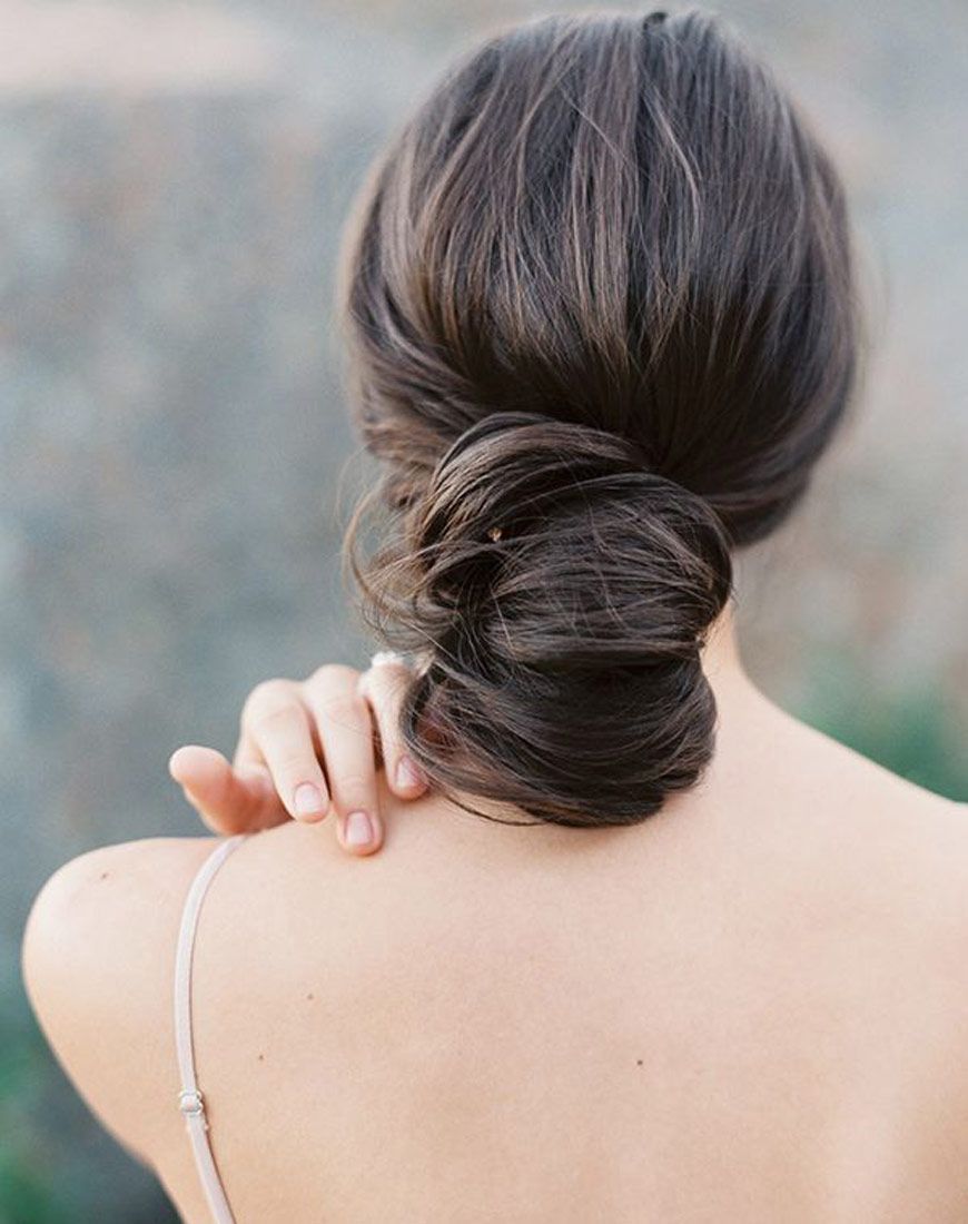 Neat Low Bun Dark Brown Neat Low Bun Dark Brown — Hairstyles for Servers